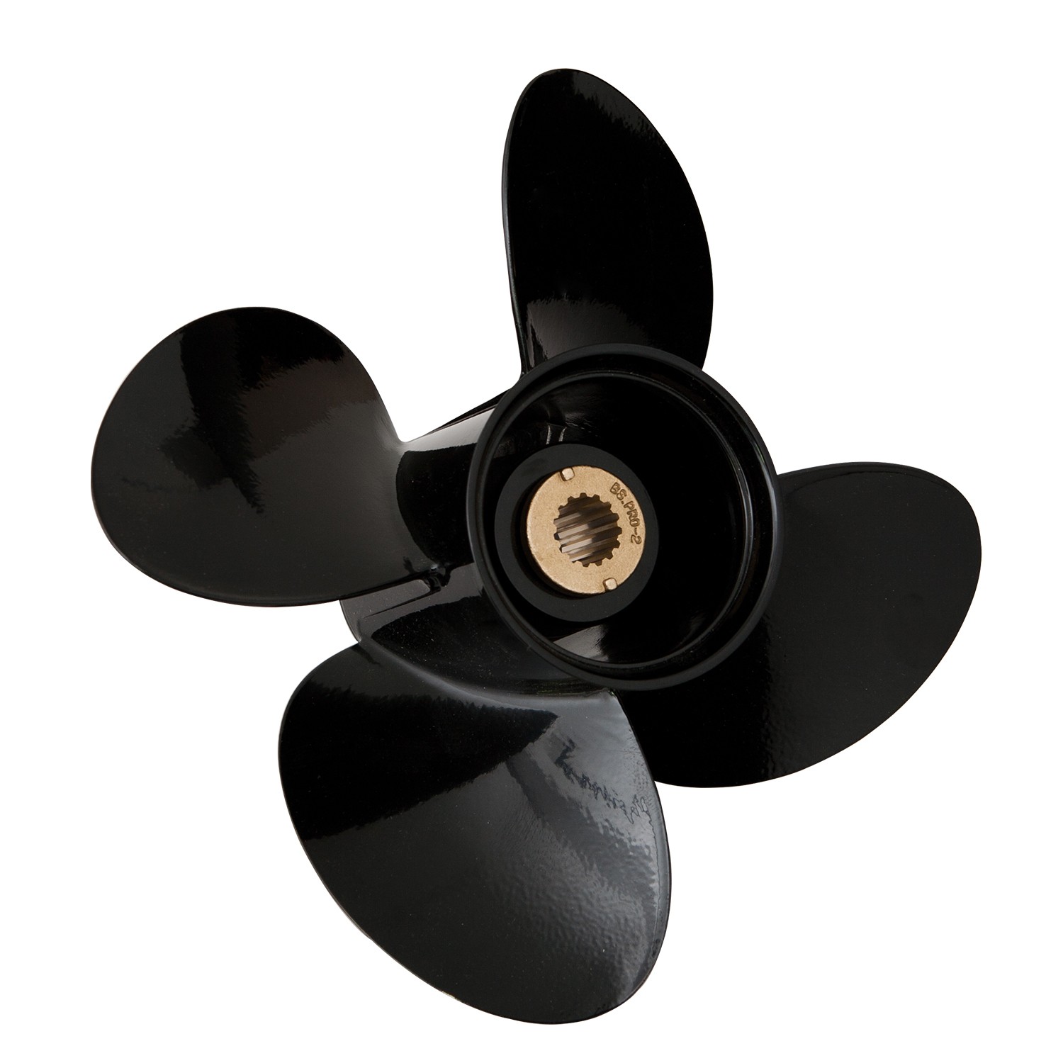 OzPropeller to suit 60-70-75-90-115-120-140hp Nissan Tohatsu 4 Blade Aluminium Propeller Prop
