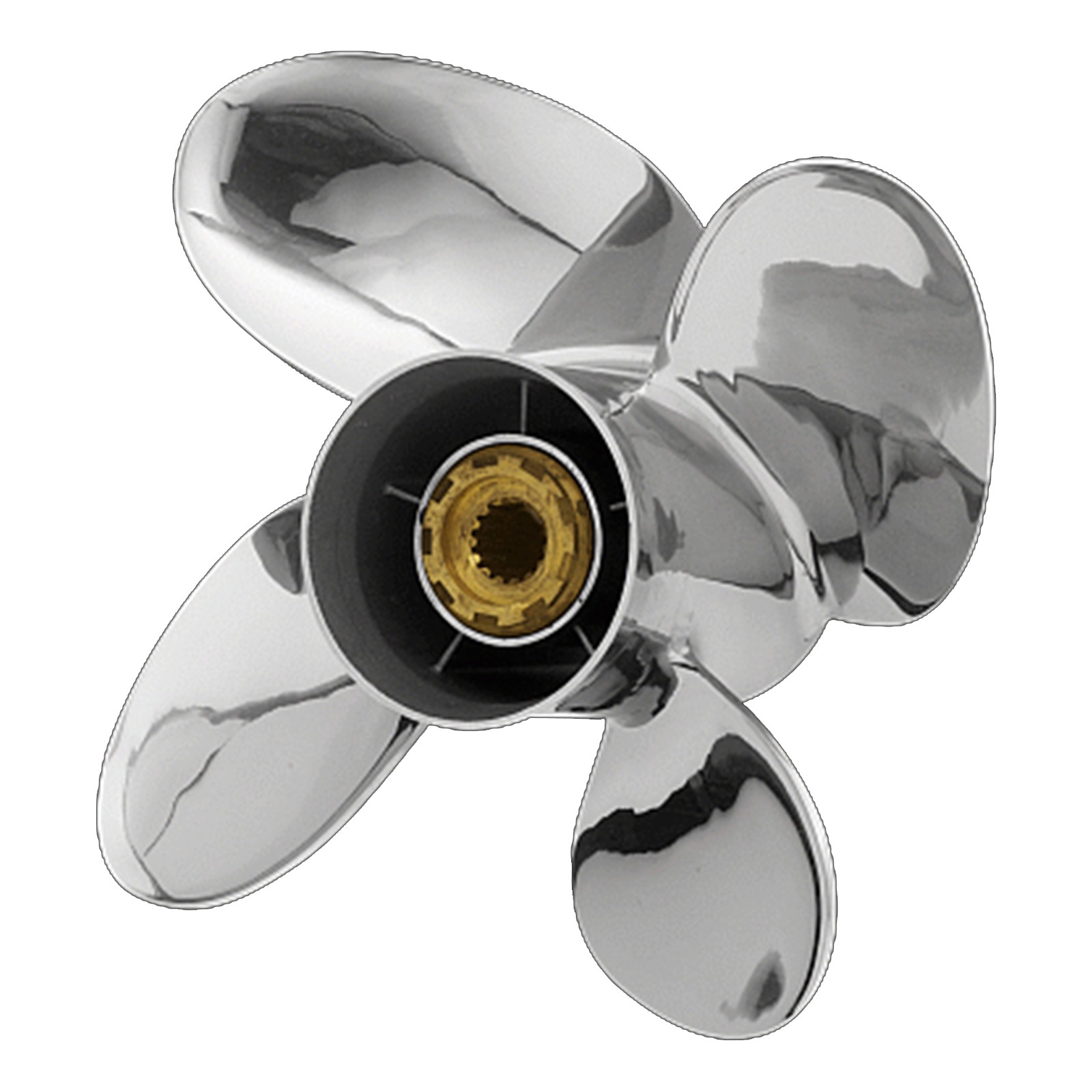 Suzuki 4 Stroke 70-80-90-100-115-140hp Stainless PowerTech NRS4 Blade Propeller Prop