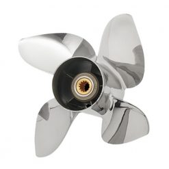 40-140hp Johnson Evinrude ETEC Propeller 4 Blade PowerTech RXB4 Stainless Prop