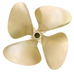 OJ 805-MF Wake Ski Propeller LH 14.75 x 15.25 (Splined Shaft Mastercraft Prop) .120cup 4 Blade Wakepro V-3