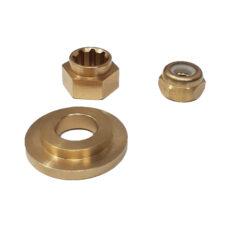 Mercury Mariner 6-8-9.9-10-15hp USA ( 8 Spline) Propeller Nylon Nut, Thrust Washer , Splined Spacer Hardware Kit