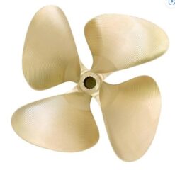 OJ 422-MF Wake Ski Propeller LH "12.5 x 13" SKIPRO 4 Blade .090 cup Prop SPLINED Mastercraft