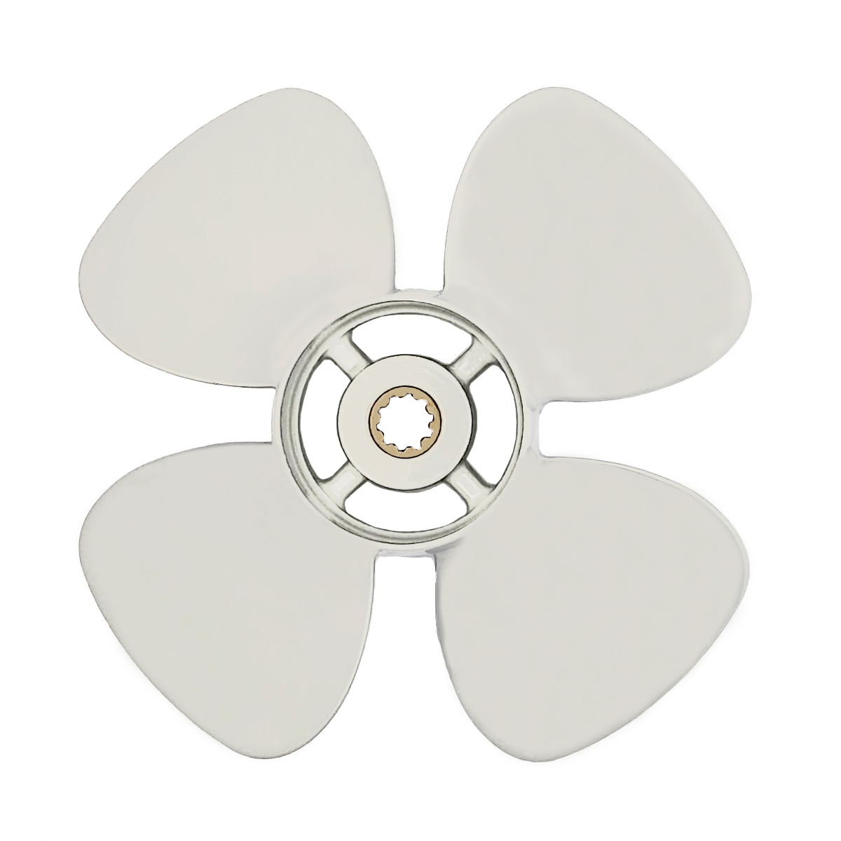 Ozpropeller to suit Yamaha 20-25-30hp Propeller 4 Blade Aluminum High Thrust Prop ( Kicker Engine / Heavy Load Propeller)