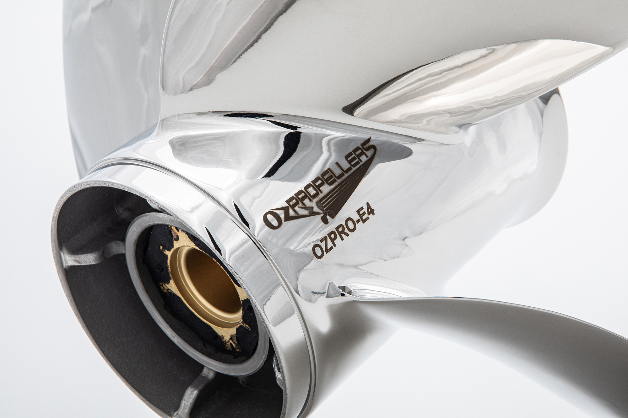 OZPRO-E4 to suit Yamaha 150 175 200 220 225 250 300hp 4 Blade Stainless Steel Propeller High Performance Prop - Image 4