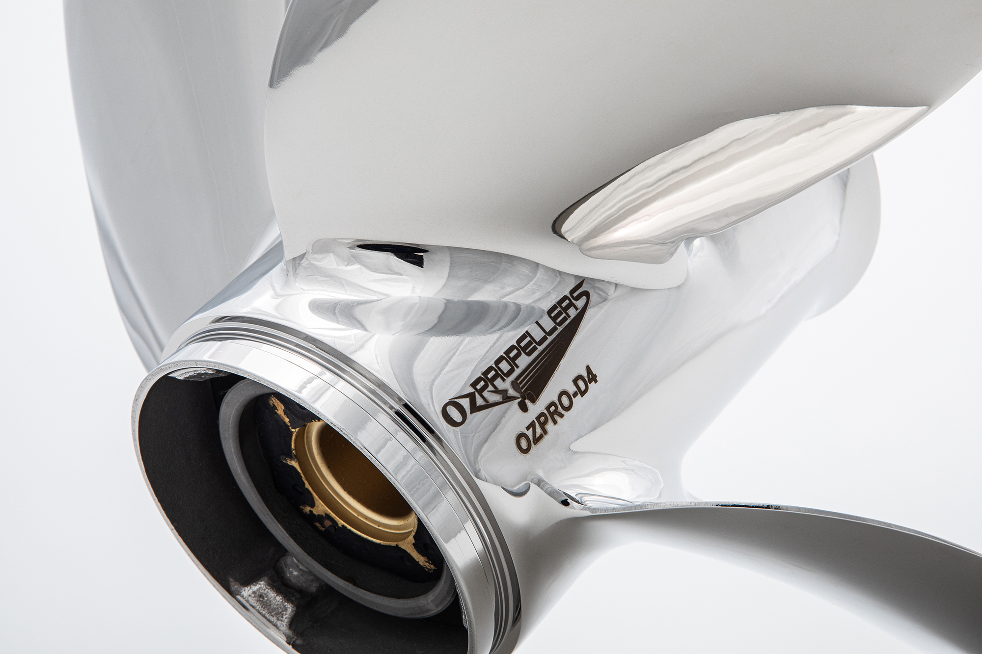 OZPRO-D4 to suit Yamaha T50-60-70-75-80-85-90-100-115-130-140hp 4 Blade Stainless Steel Propeller High Performance Prop - Image 3