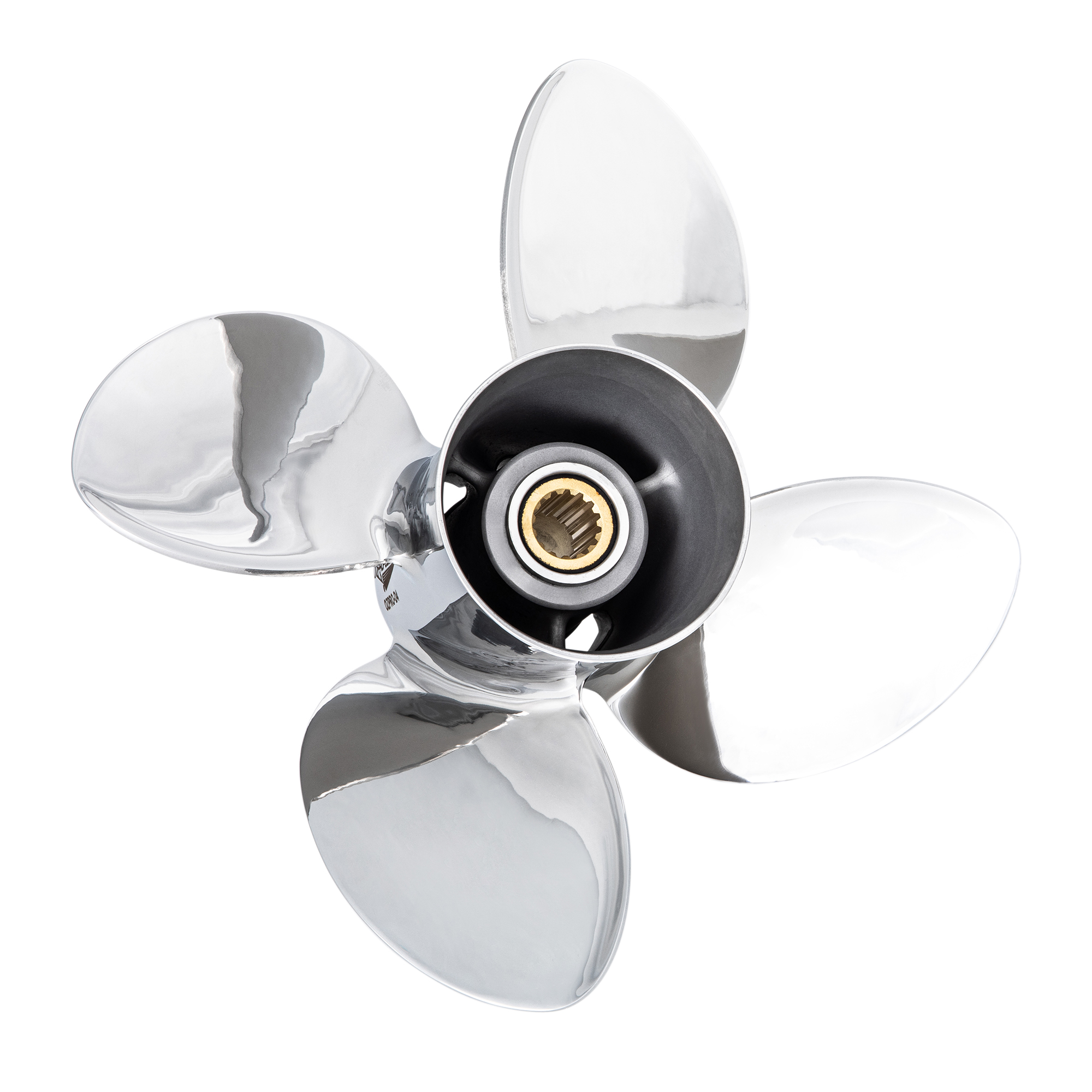 OZPRO-D4 to suit Yamaha T50-60-70-75-80-85-90-100-115-130-140hp 4 Blade Stainless Steel Propeller High Performance Prop
