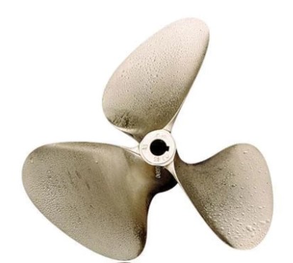 OJ 1046-MF Wake Ski Propeller RH “14 x 14” LEGEND 3 Blade .090 cup Prop 1''