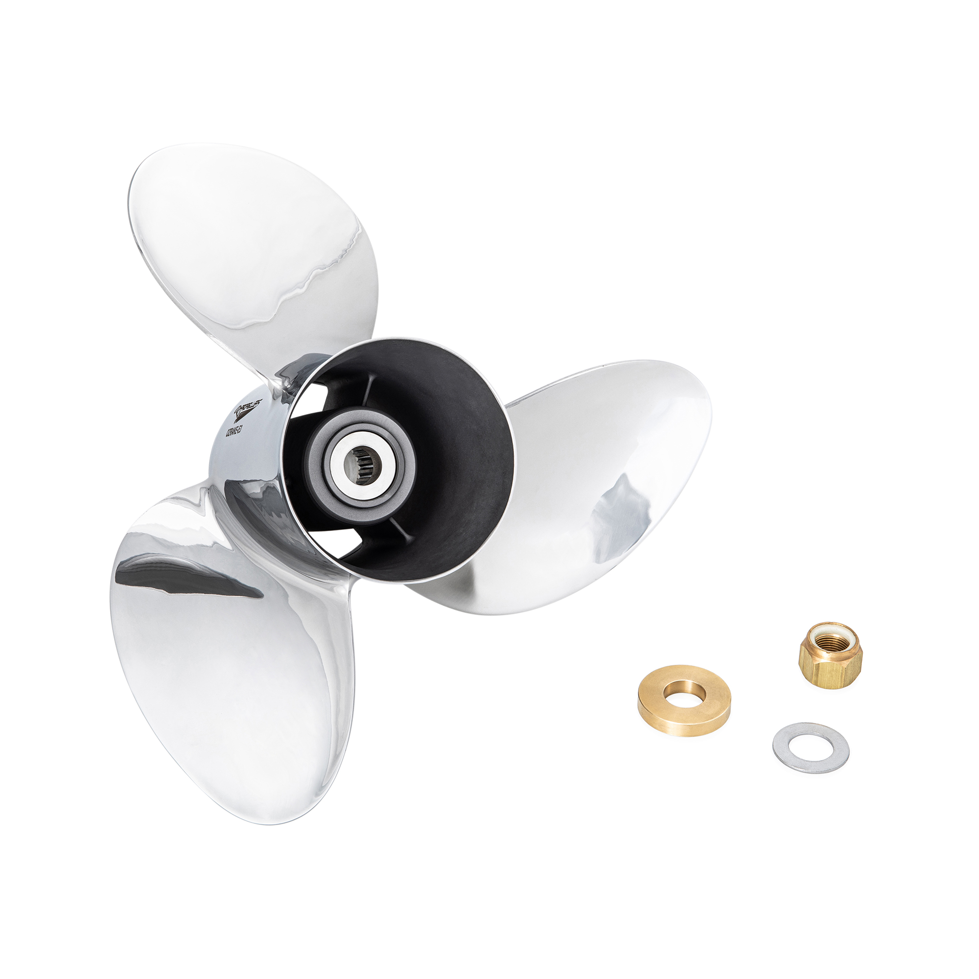 OZRAKE-E3 Suits Mercury Mariner 90-115-135-150-175-200-220-225-250-300hp 3 Blade Stainless-Steel High-Performance Propeller Prop - Image 5