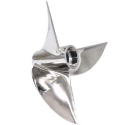 Alternative view of OZRACER-B3 Cleaver Propeller to suit Mercury Mariner 25-30hp (1999 & Newer) Stainless Steel Performance Prop