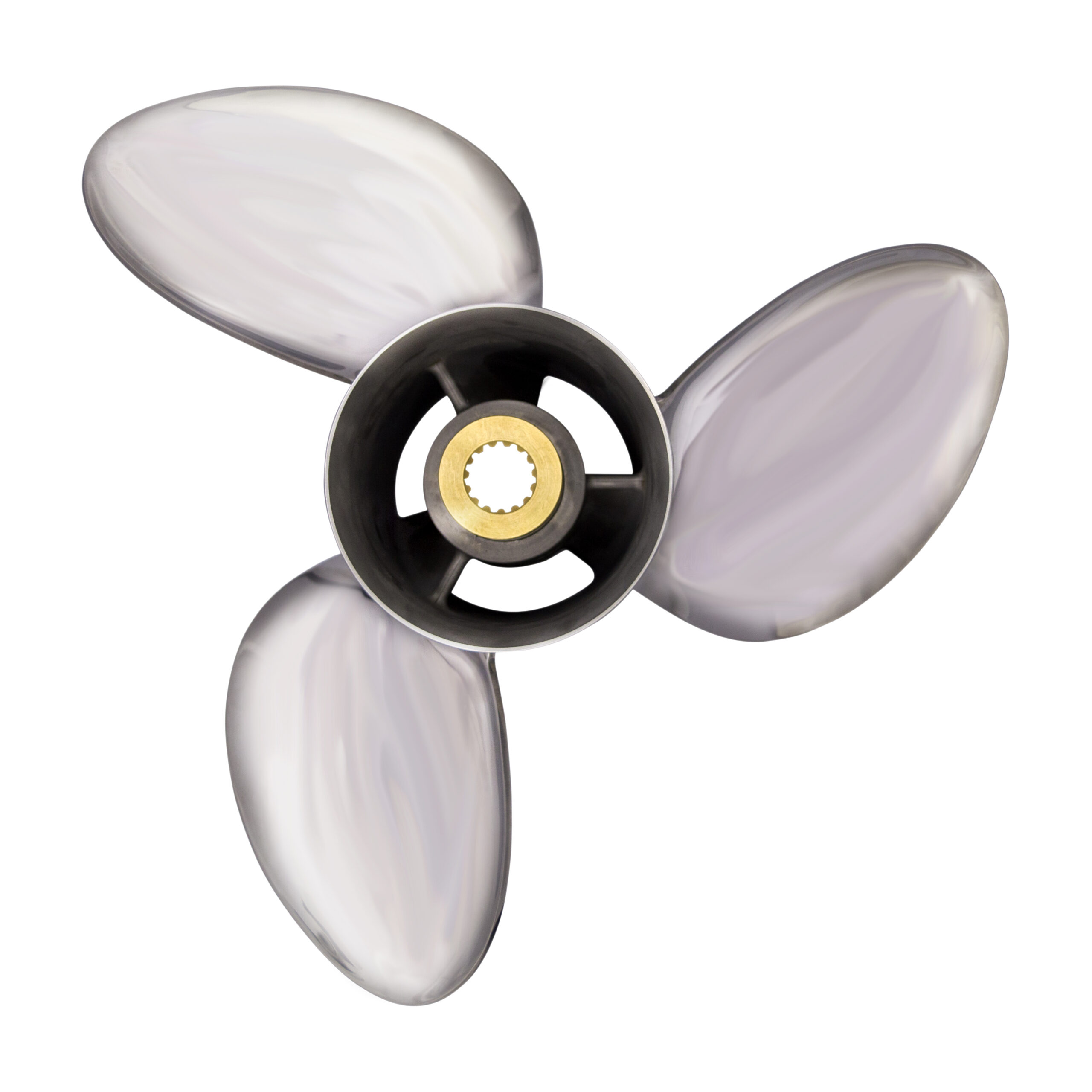 OZRAKE-E3 to suit 90-300hp Johnson Evinrude G1 3 Blade Stainless Steel Propeller High Performance Prop - Image 4