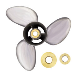 OZRAKE-E3 to suit 90-300hp Johnson Evinrude G1 3 Blade Stainless Steel Propeller High Performance Prop