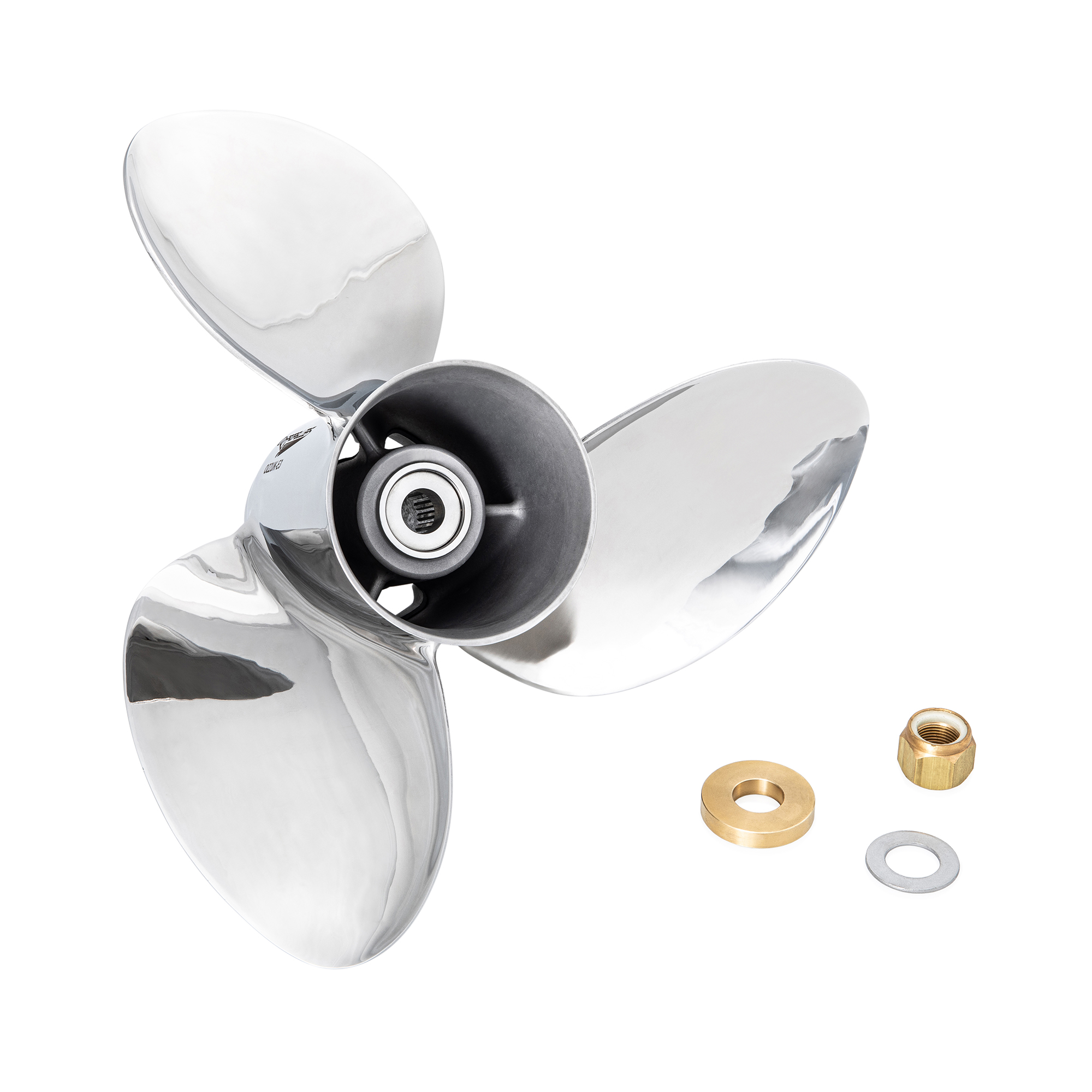 OZZUK-E3 Suits Mercury Mariner 90-115-135-150-175-200-220-225-250-300hp 3 Blade Stainless-Steel High-Performance Propeller Prop - Image 2