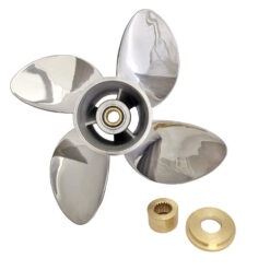 OZPRO-E4 to suit Evinrude ETEC G2 150-175-200-225-250-300HP 3 Blade Stainless Steel Propeller High Performance Prop
