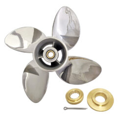 OZPRO-E4 to suit Tohatsu 4 Stroke BFT 115-150-200-225-250hp 4 Blade Stainless Steel Propeller High Performance Prop