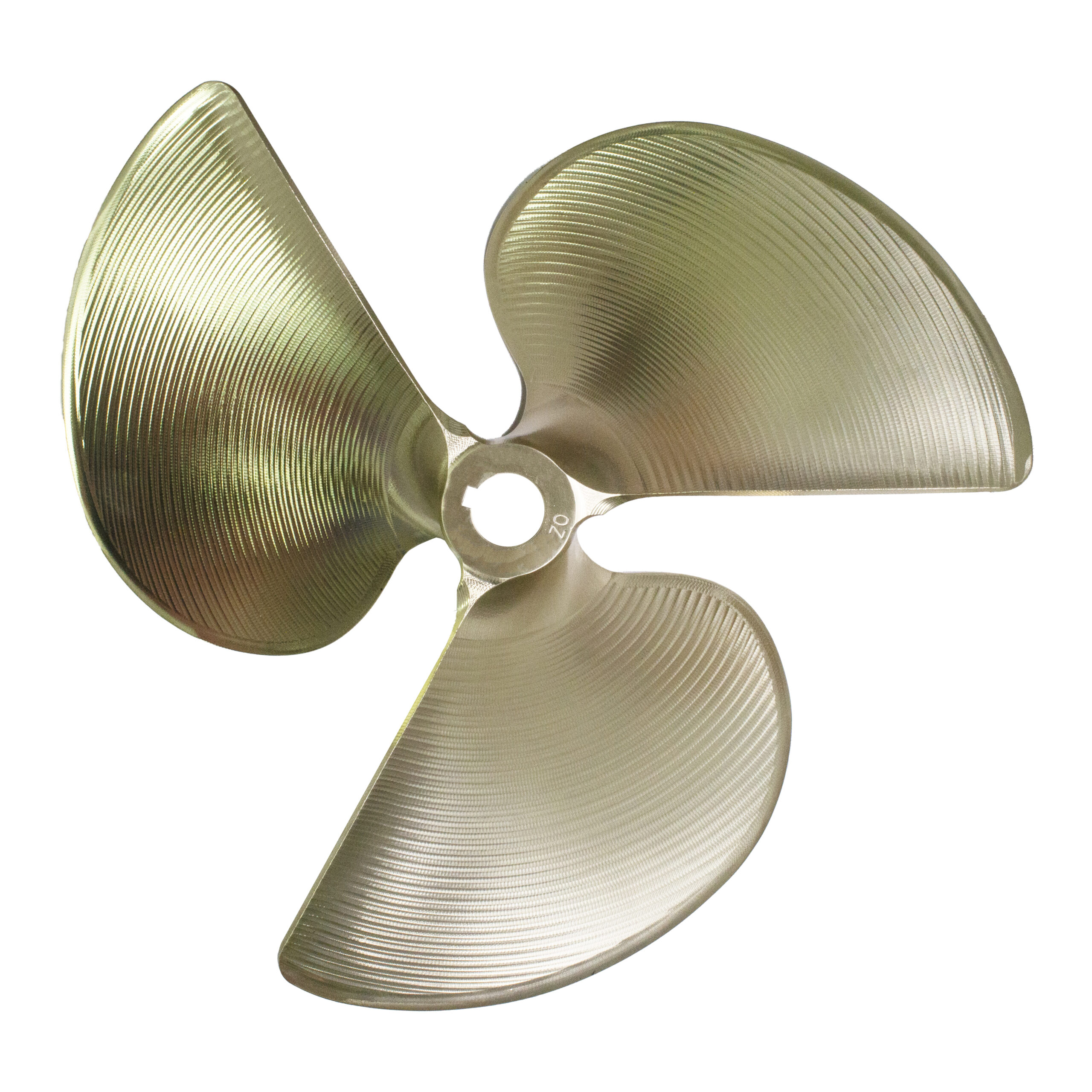 OZEDC3 Ski/Wake Propeller 13" x 11.5" (1" Shaft) 3 Blade 0.08 cup LH OZNIBRAL CNC Prop