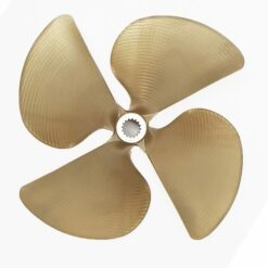 OZ-AEFI4 Ski/Wake Propeller 13.5" x 17.5" Splined 4 Blade 0.105" cup LH OZNIBRAL CNC Prop